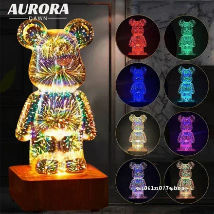 GlowBear 3D Fireworks Lamp