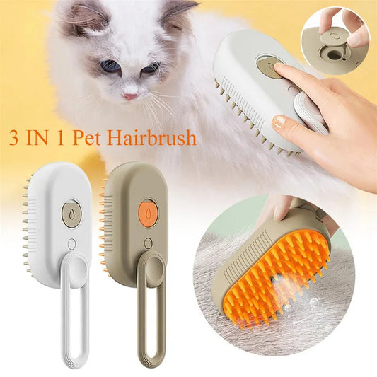 Pet Steam Grooming Brush